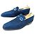 ZAPATOS CORTHAY CANNES 9.5 43.5 MOCASINES MOCASINES DE TERCIOPELO AZUL