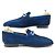 ZAPATOS CORTHAY CANNES 9.5 43.5 MOCASINES MOCASINES DE TERCIOPELO AZUL - vista 2