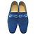 ZAPATOS CORTHAY CANNES 9.5 43.5 MOCASINES MOCASINES DE TERCIOPELO AZUL - vista 5