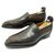 CHAUSSURES CORTHAY BRIGHTON 10 44 MOCASSINS EN CUIR MARRON LOAFERS SHOES  ref.329402