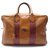 Hermès VINTAGE HERMES VICTORIA HAND TRAVEL BAG 40CM LEATHER WEEKEND BOX SUITCASE Brown  ref.329425