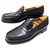 JM WESTON SHOES 180 6.5C 40.5 BLACK LEATHER LOAFERS + SHOES SLEEVES  ref.329433