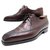 BERLUTI RICHELIEU SHOES 4 FLORAL TIP CARNATIONS 6.5 40.5 Brown leather  ref.329453