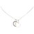 Dior Silver Logo Round Pendant Necklace Silvery Metal  ref.329498