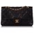Chanel Black Medium Classic Lambskin lined Flap Bag Leather  ref.329578