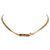 Collana con logo in oro Dior D'oro Metallo  ref.329609