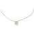 Collier à pendentif logo coeur argent Dior Métal Argenté  ref.329634