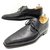 BERLUTI DERBY SHOES 2 carnations 7 41 BLUE GRAY PATINA LEATHER SHOES  ref.329798