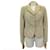 NUOVA GIACCA PRADA P5334 taille 44 IT 38 FR EN COTON BEIGE NEW GIACCA IN COTONE  ref.329825