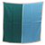 Hermès HERMES TWO-TONE SQUARE SCARF 70 CM IN BLUE AND GREEN SILK SILK SCARF  ref.329870