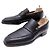 SCARPE AUBERCY 9.5E 43.5 SCARPE MOCASSINI IN PELLE NERA Nero