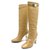 Hermès HERMES EMPIRE BOOTS WITH HEELS 39.5 IN CAMEL LEATHER + BOOTS BOX Caramel  ref.329934
