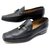LOUIS VUITTON SHOES 37 LOAFERS SHOES BLACK LEATHER LOAFERS  ref.329941