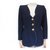 NEUF VESTE YVES SAINT LAURENT 36 38 M EN LAINE BLEU NEW BLUE WOOL JACKET  ref.329949