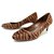 NEW SERGIO ROSSI DONNA PUMP SHOES 39.5It 40.5FR POULAIN Brown Pony-style calfskin  ref.330044