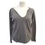 ZADIG & VOLTAIRE TUNISIAN LONG SLEEVE T-SHIRT 40 M IN GRAY VISCOSE TOP Grey  ref.330075