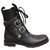 Dolce & Gabbana P Ankle Boots 37 Schwarz Leder  ref.330124