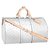 Louis Vuitton LV Spiegel Keepall neu Silber Leder  ref.330184