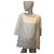 Parosh Oversized silk blouse Eggshell Cotton  ref.330252