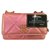 Chanel 19 Chanel Brieftasche an der Kette Pink Leder  ref.330255