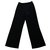 Chanel Pants, leggings Black Polyester  ref.330321