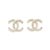 Chanel GOLDENes CC-gefüttertes BRAID L Metall  ref.330346