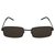 Saint Laurent Gafas de sol de metal con montura cuadrada Negro  ref.330372