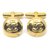 Chanel Gold CC Logo Cufflinks Cuff Links White gold Metal  ref.330407