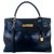 Hermès Hermes Kelly 32 em camurça azul marinho Couro  ref.330437