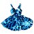 ROBERTO CAVALLI WHITE & BLUE SILK DRESS OPEN BACK Multiple colors  ref.330467