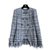 Chanel 11Chaqueta K $ NEW Cosmopolite Azul Tweed  ref.330960