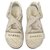 Chanel dad sandali Bianco Pelle Corda  ref.330986