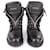 Balmain Black Leather Taiga Ranger Boots  ref.332005