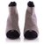 Chanel Grey/Black Suede Cap Toe CC Logo Platform Ankle Boots  ref.332126