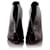 Balenciaga Schwarze Lederstiefeletten mit offenem Vamp und offener Zehenpartie  ref.332136