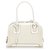 Dolce & Gabbana Sac à main en toile marron Dolce&Gabbana Cuir Veau façon poulain Tissu Blanc Beige  ref.332403