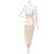 Autre Marque Bec & Bridge Plissiertes Satin Maxikleid Beige - Ansicht 2