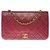 Timeless Lovely Chanel Classic Full Flap bag in burgundy quilted lambskin, garniture en métal doré Dark red Leather  ref.332791