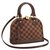 Louis Vuitton LV alma DAmier new Brown Leather  ref.332794