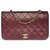 Timeless Lovely Chanel Classic Full Flap bag in burgundy quilted lambskin, garniture en métal doré Dark red Leather  ref.332799