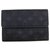 Louis Vuitton Etui porte-cartes Porte Monnaie en satin noir Monogram  ref.332916