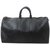 Louis Vuitton Black Epi Leather Noir Keepall 45 duffle bag 26LV713  ref.333415
