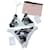 Neu mit Etikett Chanel 2017 Schwarz-weißer zweiteiliger Bikini-Badeanzug Gr 40 Mehrfarben Elasthan Polyamid  ref.333595