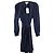 Traje Bermuda Diane Von Furstenberg Seda Azul Marino
