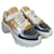 Maison Martin Margiela sneakers Cuir Synthétique Toile Blanc Multicolore Jaune  ref.333650