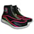 Karl Lagerfeld sneakers Cuir Synthétique Toile Noir Multicolore  ref.333658