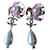 CHANEL A18P Orecchini a clip con fiore con perle Multicolore Metallo  ref.333716