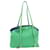 PRADA Nylon Tote Bag Green Blue Auth yt043 Cloth  ref.333969