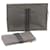 Hermès HERMES Clutch Bag Wallet 2Set Gray Cotton Auth 23087 Grey  ref.333978