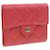 Portefeuille CHANEL Caviar Skin Matelasse Rose Rouge CC Auth 18734 Cuir  ref.334614